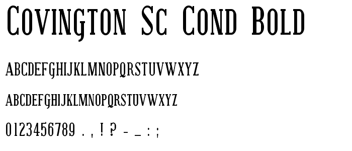 Covington SC Cond Bold police